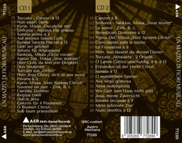 DOPPEL - CD: Cantare et Sonare - Un Mazzo di fiori musicali (Eine Auswahl vokal-instrumentaler Vielfalt aus den Seminaren 2005 - 2019)