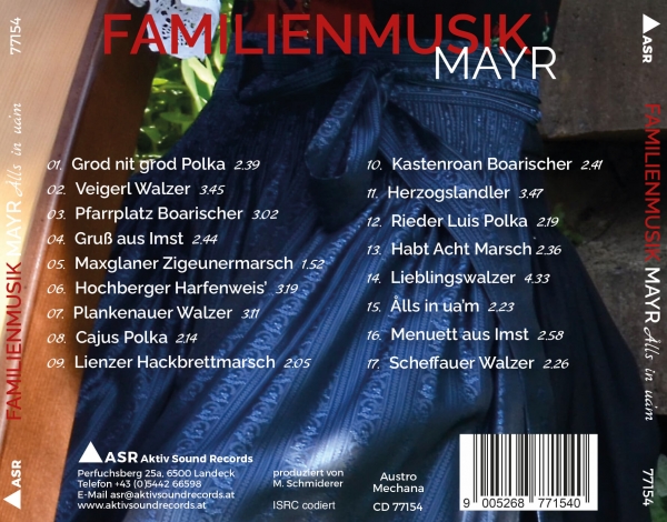 Familienmusik Mayr - Postgassler - Ålls in ua'm